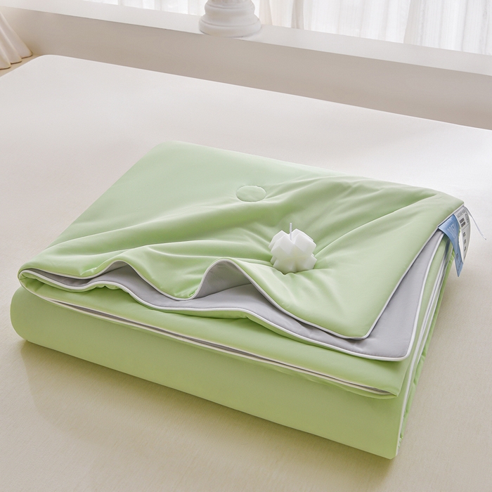 91家纺网 家纺一手货源 找家纺 （总）宝宝纱被业 2026新款跨境外贸凉感丝夏被有氨水洗天丝冰淇淋夏凉被冰丝空调被