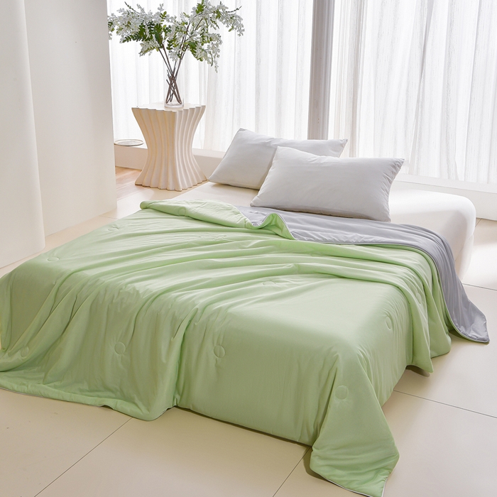 91家纺网 家纺一手货源 找家纺 （总）宝宝纱被业 2026新款跨境外贸凉感丝夏被有氨水洗天丝冰淇淋夏凉被冰丝空调被