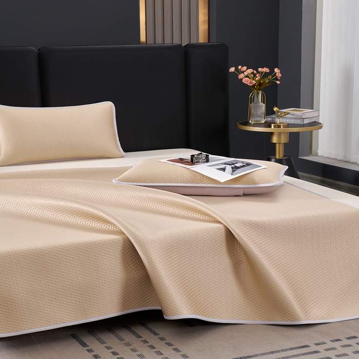 91家纺网 家纺一手货源 找家纺 （总）羽梦家纺 2026新款凉席银丝款床单款凉席席子