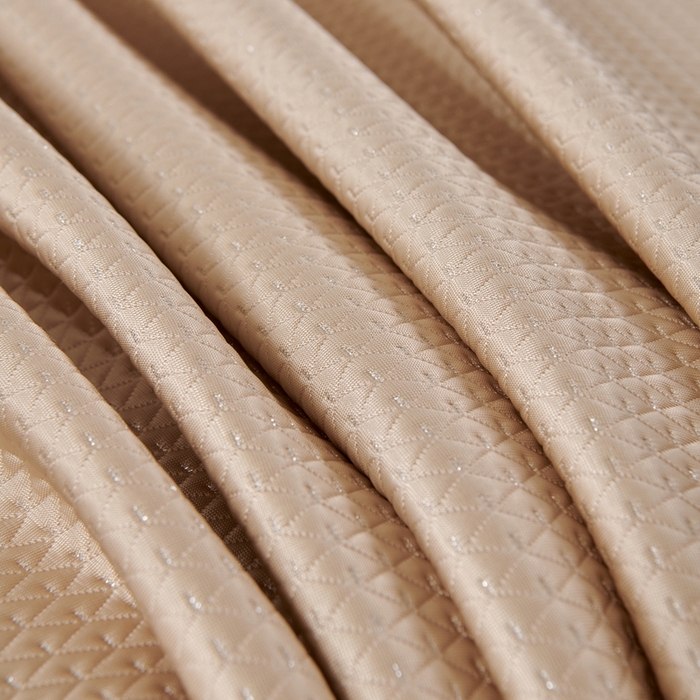 91家纺网 家纺一手货源 找家纺 羽梦家纺 2026新款凉席床裙款银丝凉席席子 玫瑰金