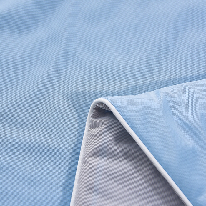 91家纺网 家纺一手货源 找家纺 宝宝纱被业 2026新款纯色凉感夏被 雾蓝