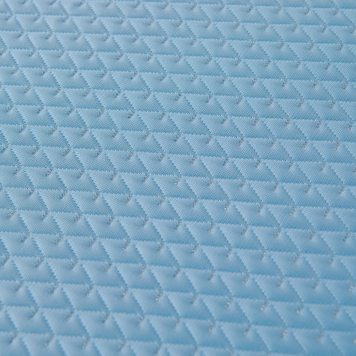 91家纺网 家纺一手货源 找家纺 羽梦家纺 2026新款凉席床裙款银丝凉席席子 天空蓝