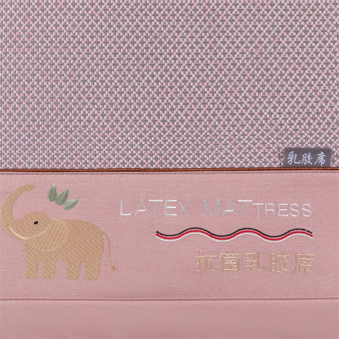 91家纺网 家纺一手货源 找家纺 yyds网供 2026新款冰藤乳胶凉席三件套床席款床笠款刺绣可水机洗空调婴儿童单人软藤席 床席-乳胶冰藤席-粉色