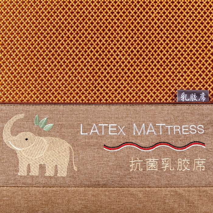 91家纺网 家纺一手货源 找家纺 yyds网供 2026新款冰藤乳胶凉席三件套床席款床笠款刺绣可水机洗空调婴儿童单人软藤席 床席-乳胶冰藤席-咖色