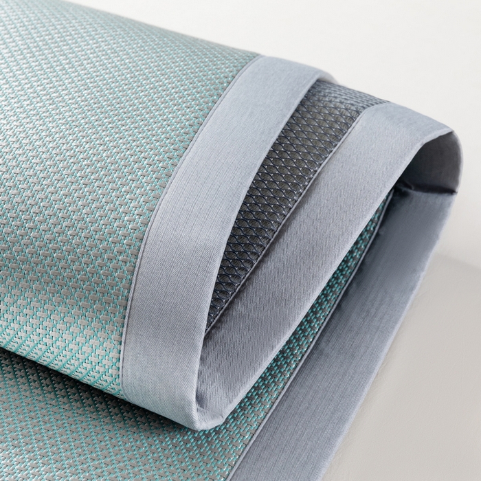 91家纺网 家纺一手货源 找家纺 yyds网供 2026新款冰藤乳胶凉席三件套床席款床笠款刺绣可水机洗空调婴儿童单人软藤席 床席-乳胶冰藤席-水绿