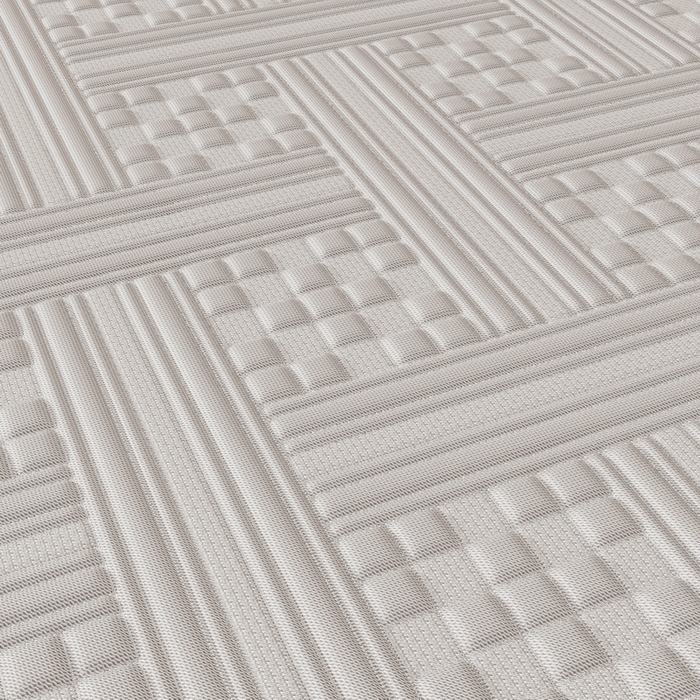 91家纺网 家纺一手货源 找家纺 宜派家纺 2026新款PE凉感丝床裙款凉席三件套 织序床裙-灰