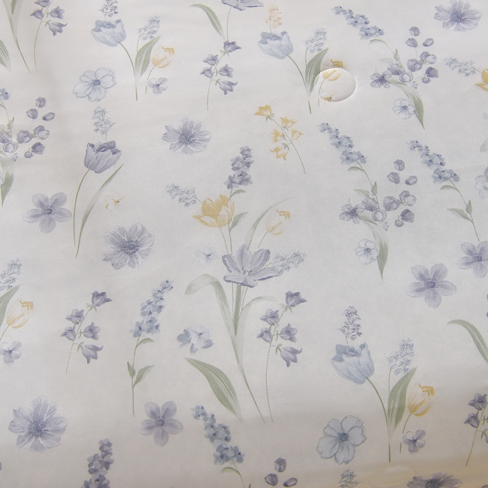 91家纺网 家纺一手货源 找家纺 宝宝纱被业 2026新款纯色凉感夏被 蓝楹碎影