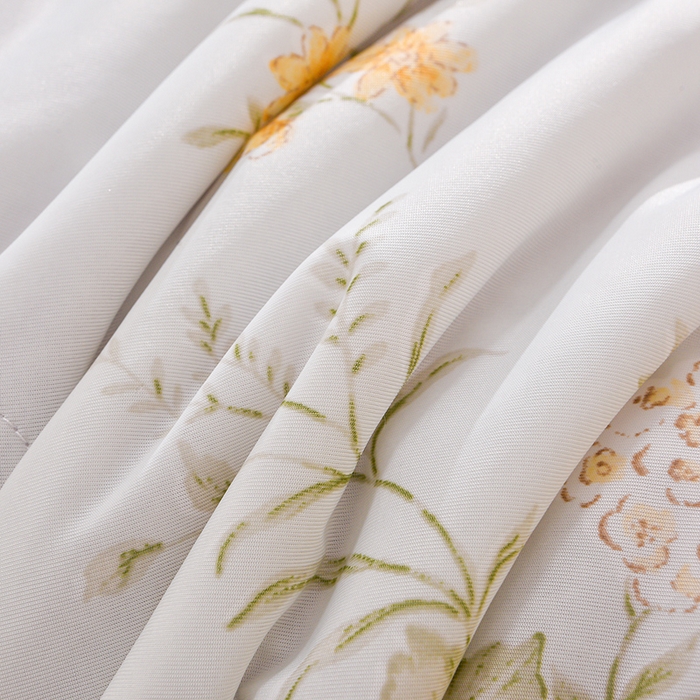 91家纺网 家纺一手货源 找家纺 宝宝纱被业 2026新款纯色凉感夏被 浪漫花语