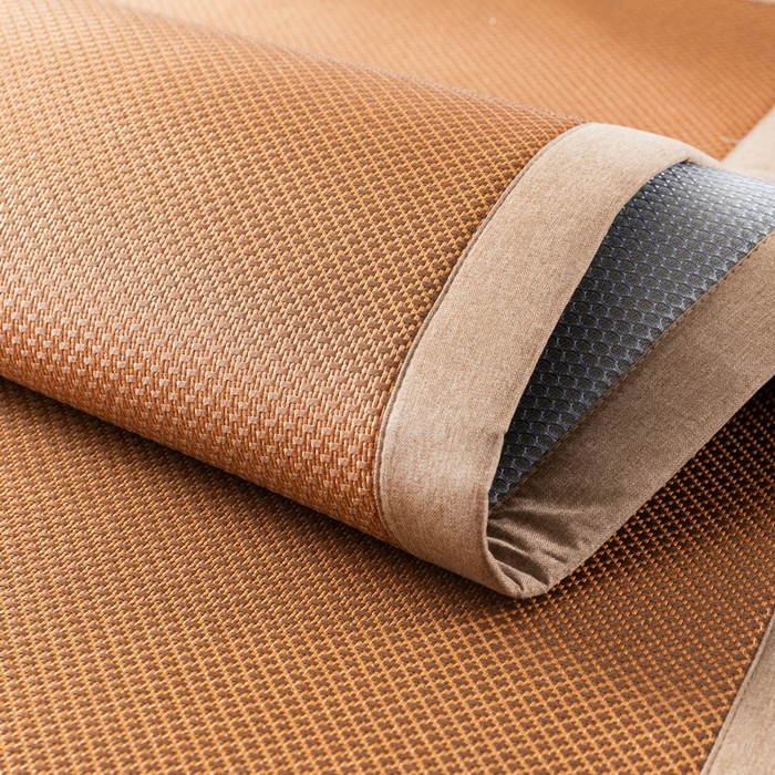 91家纺网 家纺一手货源 找家纺 （总）yyds网供 2026新款冰藤乳胶凉席三件套床席款床笠款刺绣可水机洗空调婴儿童单人软藤席