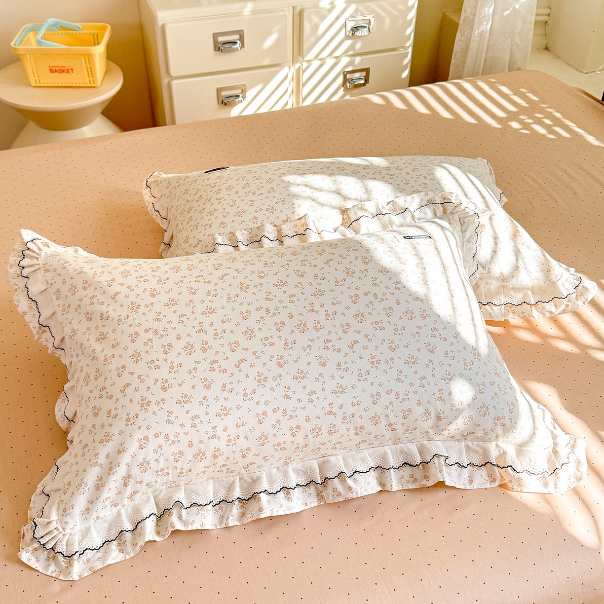 91家纺网 家纺一手货源 找家纺 （总）艾唯希家纺 2026新款全棉双层花边工艺四件套-第二批