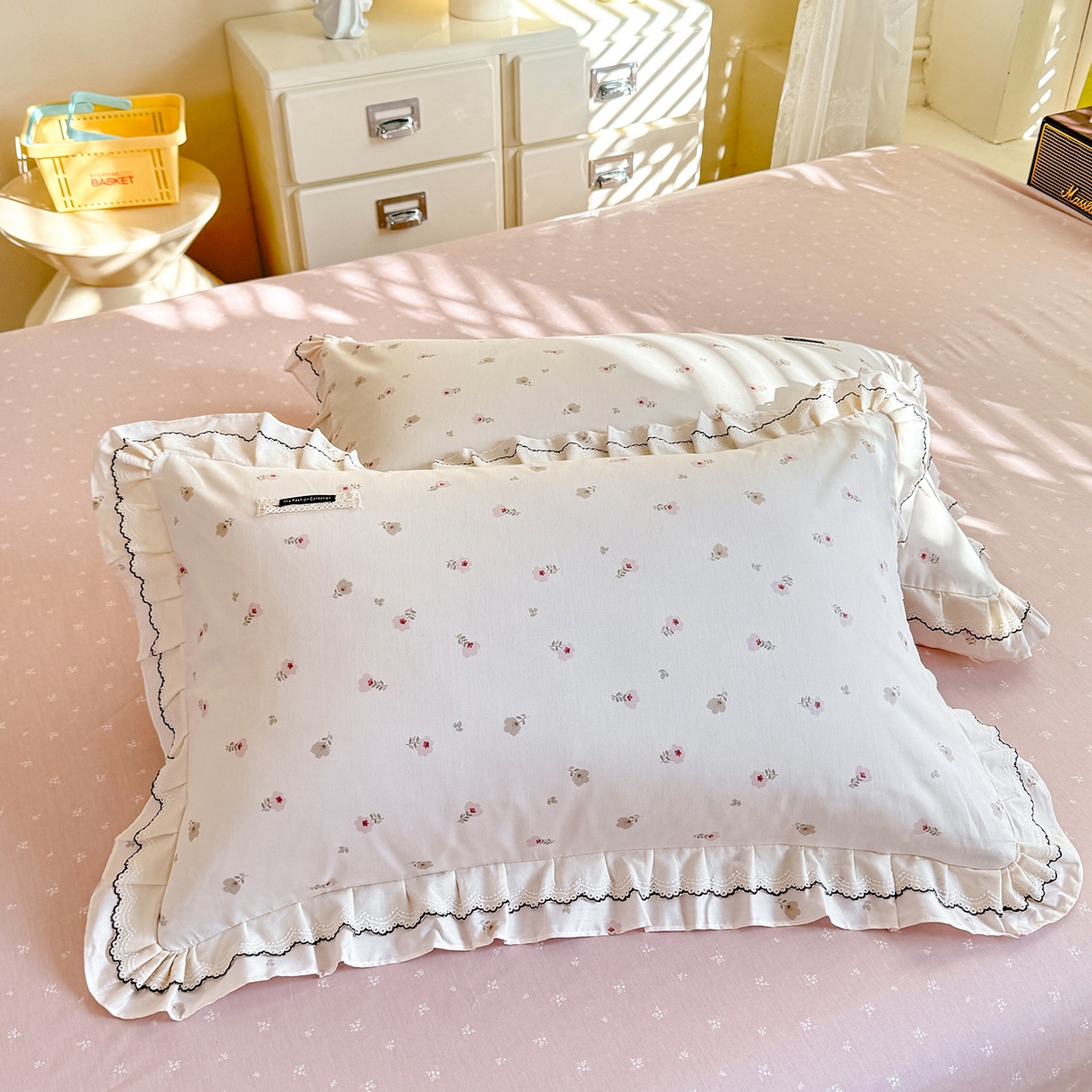 91家纺网 家纺一手货源 找家纺 艾唯希家纺 2026新款全棉双层花边工艺四件套-第二批 五月故事