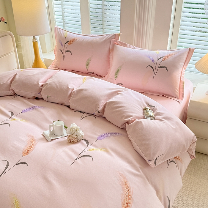 91家纺网 家纺一手货源 找家纺 （总）木易 2023新款全棉加厚喷气面料磨毛四件套