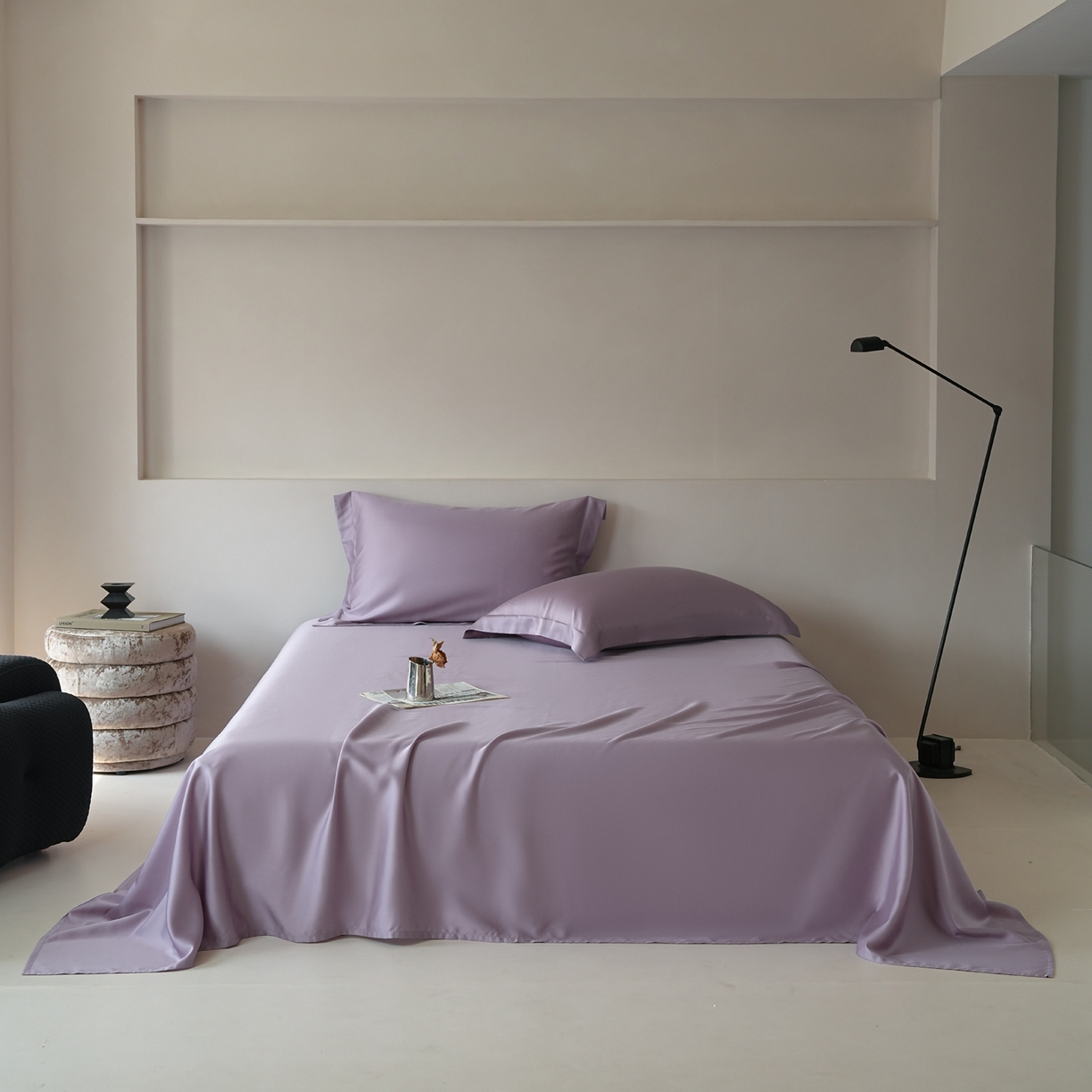 91家纺网 家纺一手货源 找家纺 （总）简纯主义 2026新款100S超细旦进口兰精天丝单床单床单单件