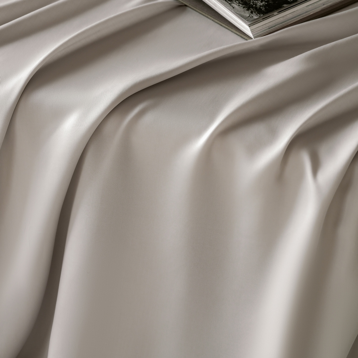 91家纺网 家纺一手货源 找家纺 简纯主义 2026新款100S超细旦进口兰精天丝单床单床单单件 经典灰