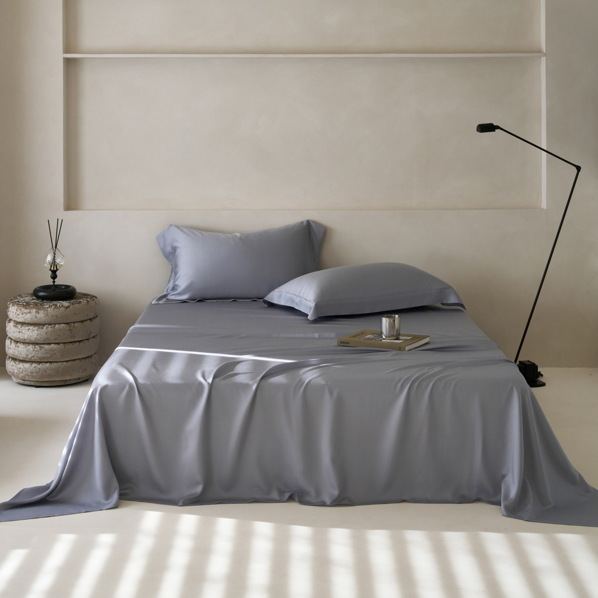 简纯主义 2026新款100S超细旦进口兰精天丝单床单床单单件 暮蓝