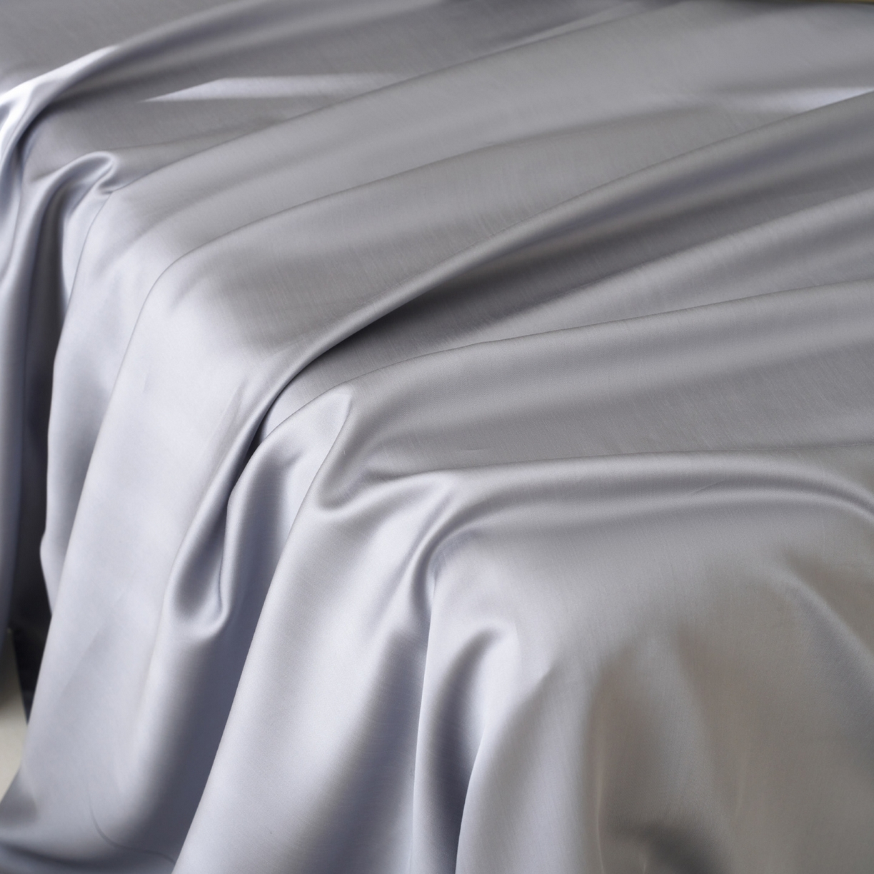 91家纺网 家纺一手货源 找家纺 简纯主义 2026新款100S超细旦进口兰精天丝单床单床单单件 暮蓝