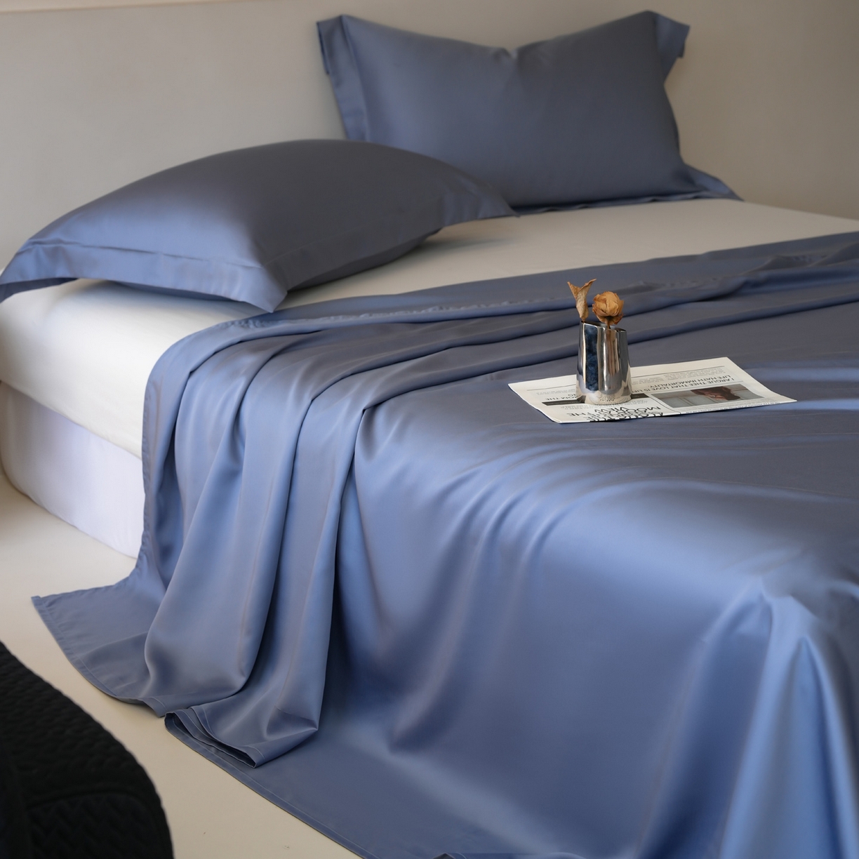 91家纺网 家纺一手货源 找家纺 简纯主义 2026新款100S超细旦进口兰精天丝单床单床单单件 太妃灰