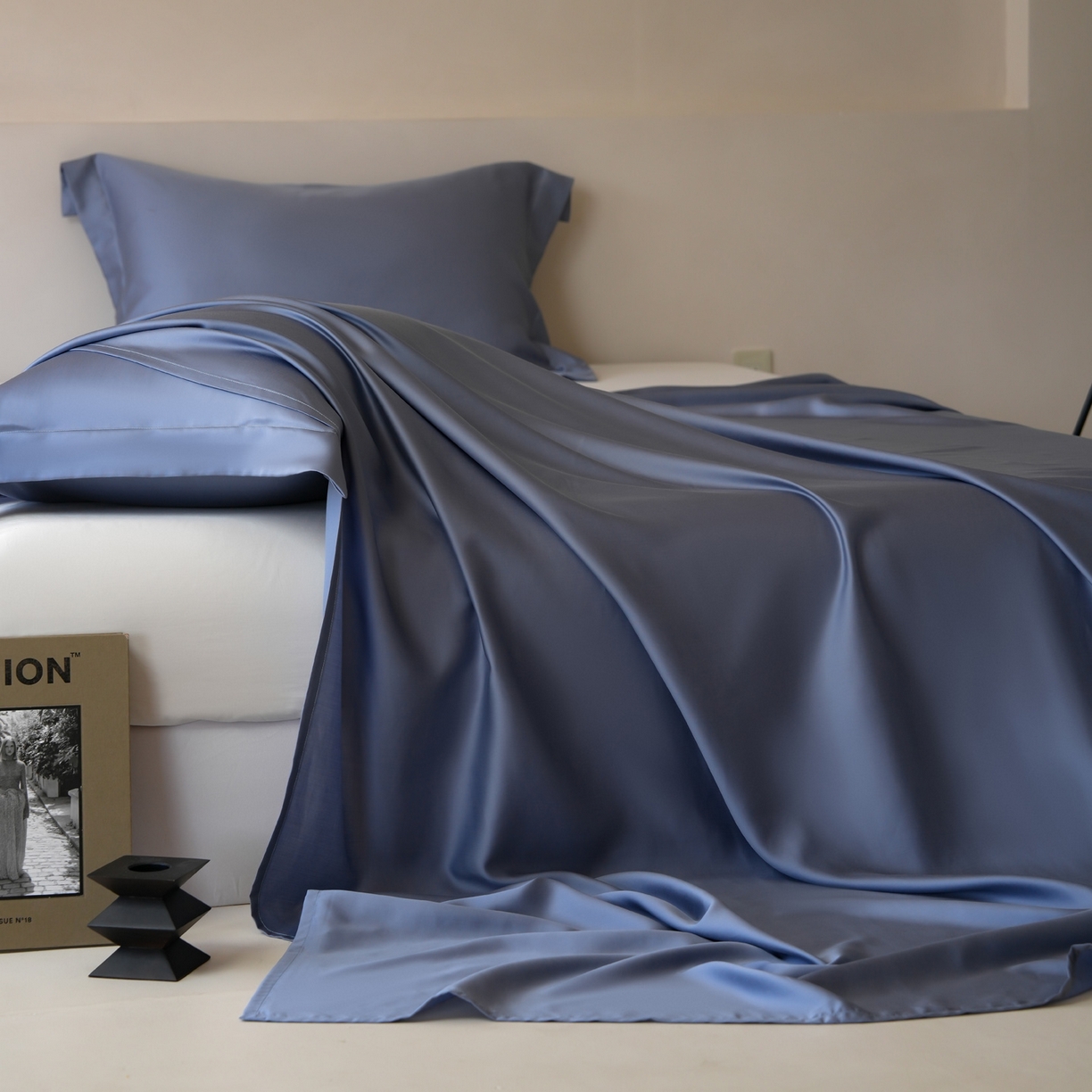 91家纺网 家纺一手货源 找家纺 简纯主义 2026新款100S超细旦进口兰精天丝单床单床单单件 太妃灰