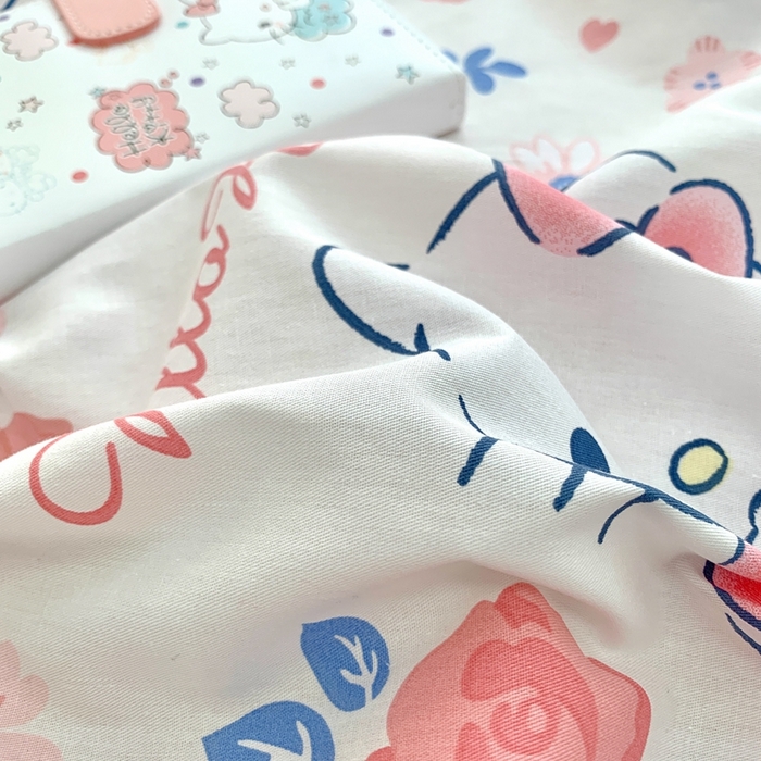 91家纺网 家纺一手货源 找家纺 朵希曼 2026新款全棉纯棉三丽鸥花边款四件套 花边款-花花凯蒂