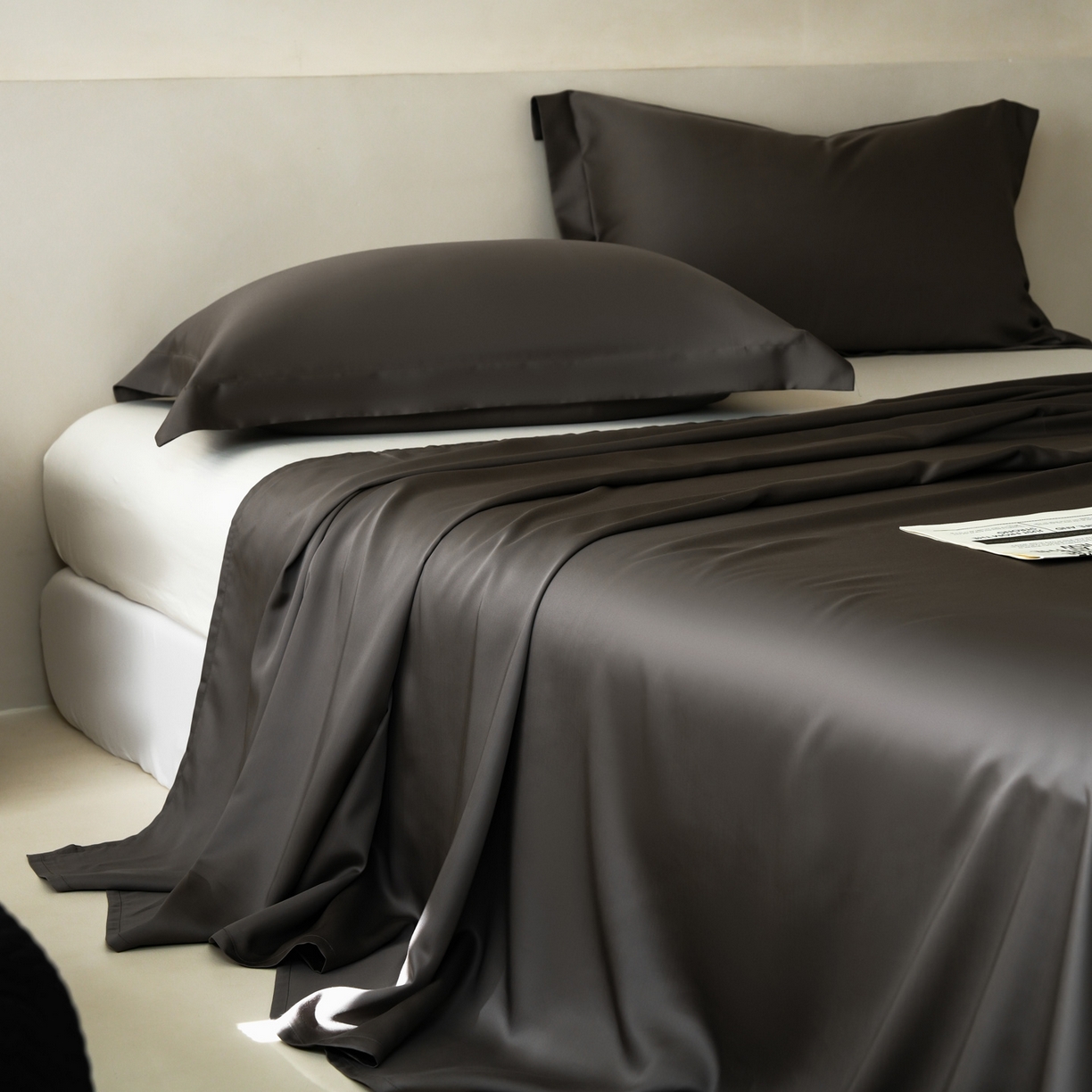 91家纺网 家纺一手货源 找家纺 简纯主义 2026新款100S超细旦进口兰精天丝单床单床单单件 雾迷