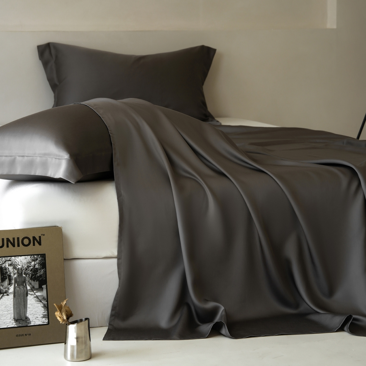 91家纺网 家纺一手货源 找家纺 简纯主义 2026新款100S超细旦进口兰精天丝单床单床单单件 雾迷