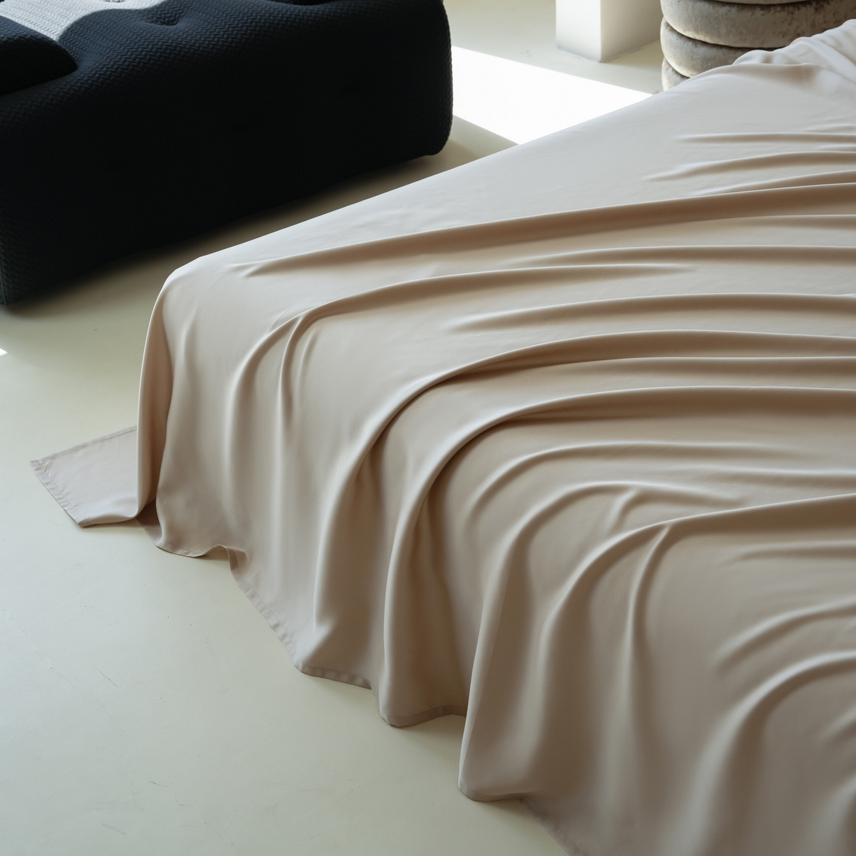 91家纺网 家纺一手货源 找家纺 简纯主义 2026新款100S超细旦进口兰精天丝单床单床单单件 新雅棕