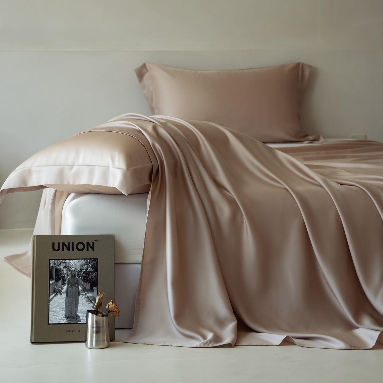 91家纺网 家纺一手货源 找家纺 简纯主义 2026新款100S超细旦进口兰精天丝单床单床单单件 新雅棕