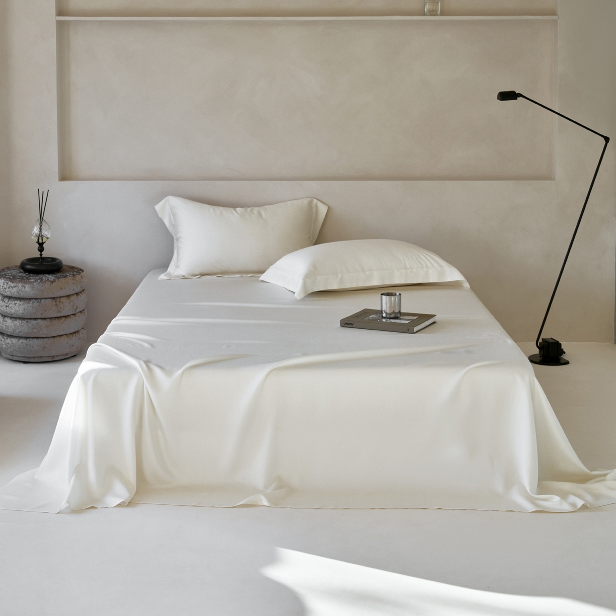 简纯主义 2026新款100S超细旦进口兰精天丝单床单床单单件 杏仁白