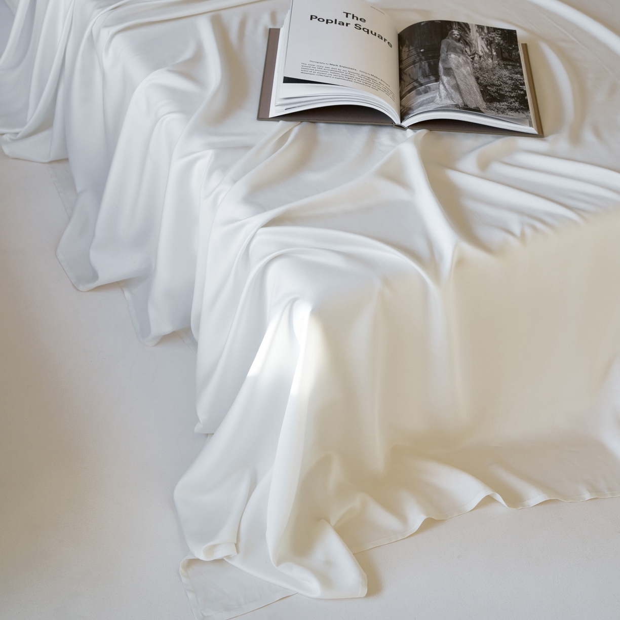 91家纺网 家纺一手货源 找家纺 简纯主义 2026新款100S超细旦进口兰精天丝单床单床单单件 杏仁白