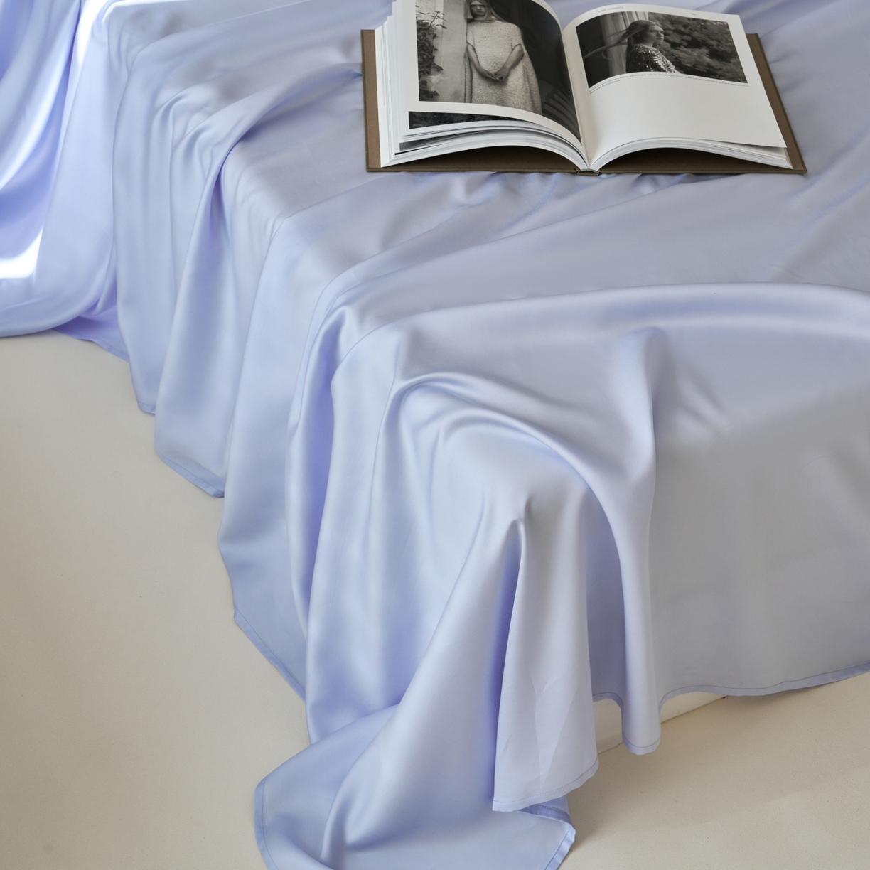 91家纺网 家纺一手货源 找家纺 简纯主义 2026新款100S超细旦进口兰精天丝单床单床单单件 云醉了