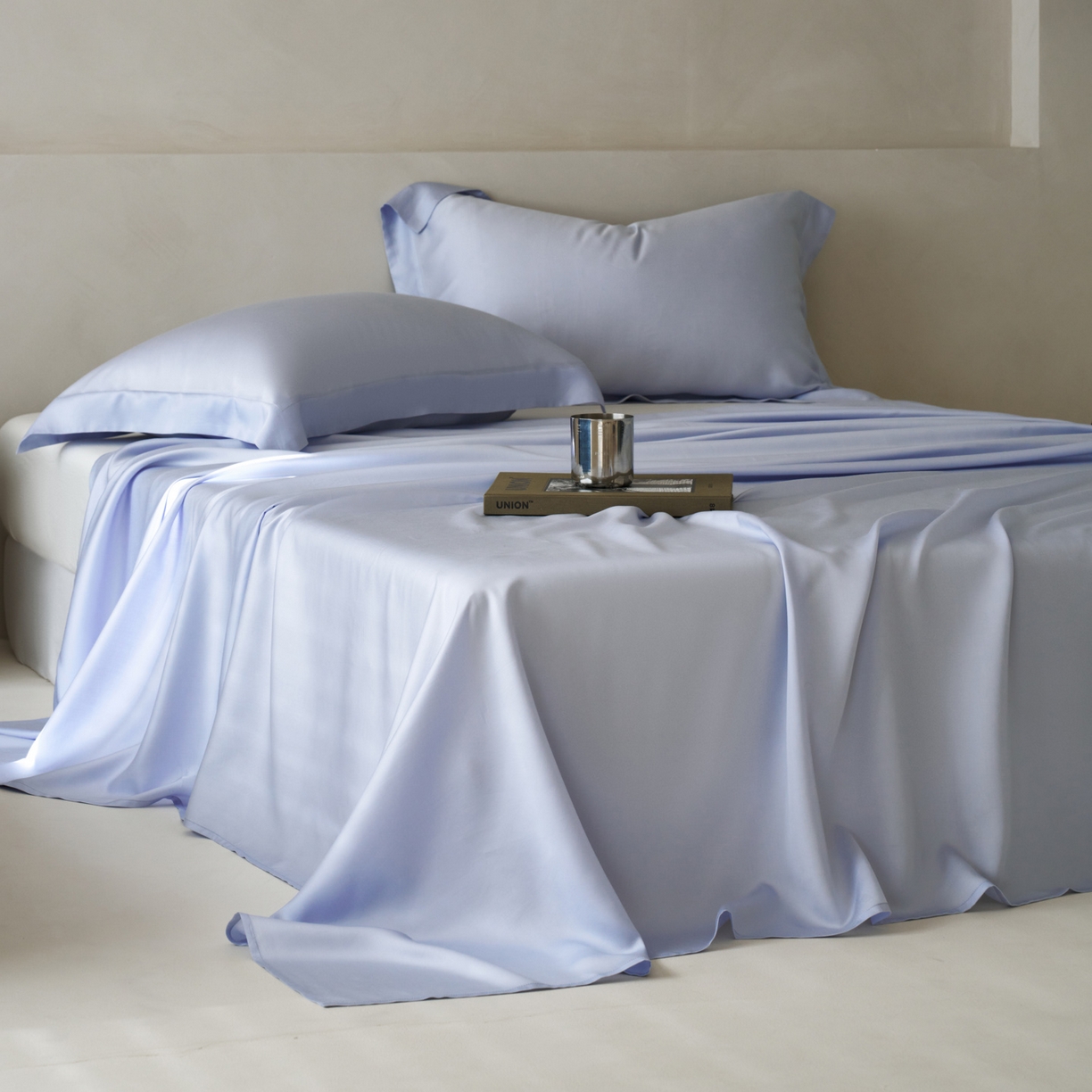 91家纺网 家纺一手货源 找家纺 简纯主义 2026新款100S超细旦进口兰精天丝单床单床单单件 云醉了