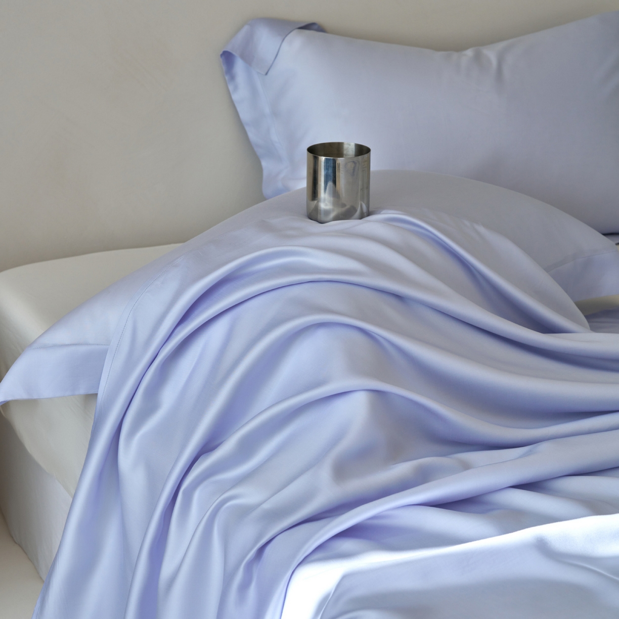 91家纺网 家纺一手货源 找家纺 简纯主义 2026新款100S超细旦进口兰精天丝单床单床单单件 云醉了