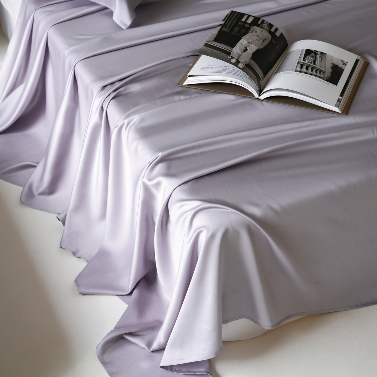 91家纺网 家纺一手货源 找家纺 简纯主义 2026新款100S超细旦进口兰精天丝单床单床单单件 紫砂灰