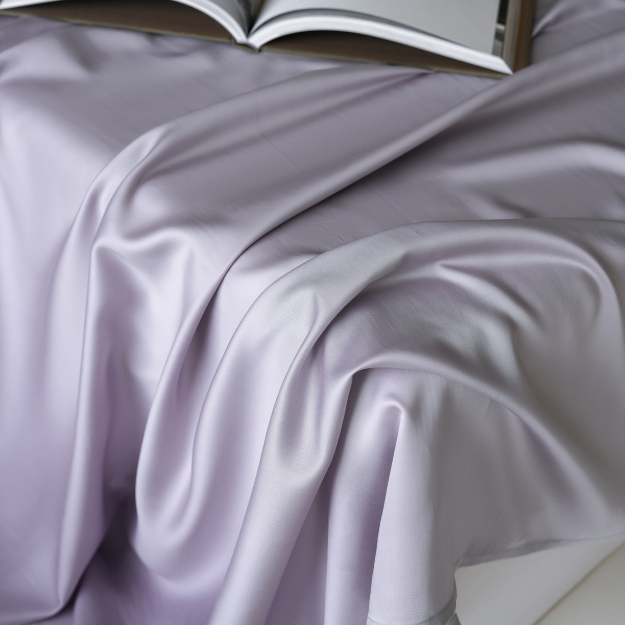 91家纺网 家纺一手货源 找家纺 简纯主义 2026新款100S超细旦进口兰精天丝单床单床单单件 紫砂灰