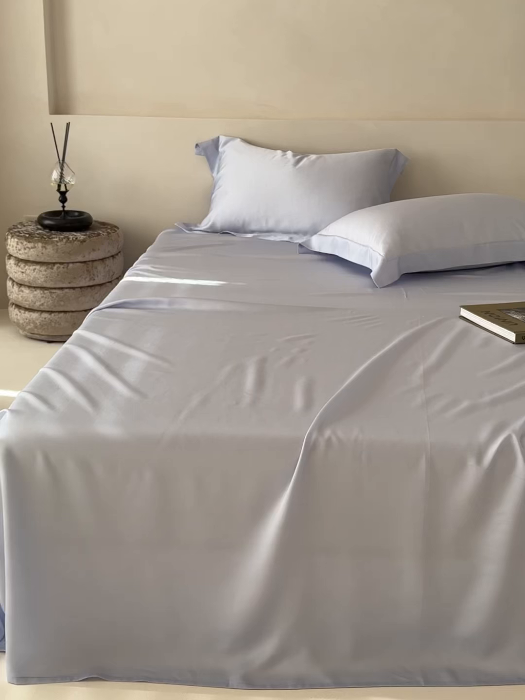 91家纺网 家纺一手货源 找家纺 简纯主义 2026新款100S超细旦进口兰精天丝单床单床单单件 紫砂灰