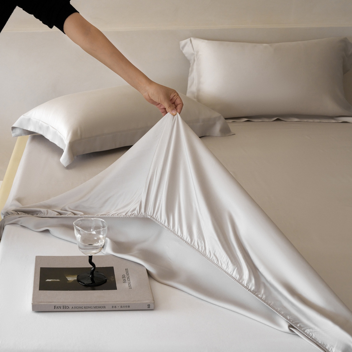 91家纺网 家纺一手货源 找家纺 （总）简纯主义 2026新款100S超细旦进口兰精天丝单床笠床笠单件