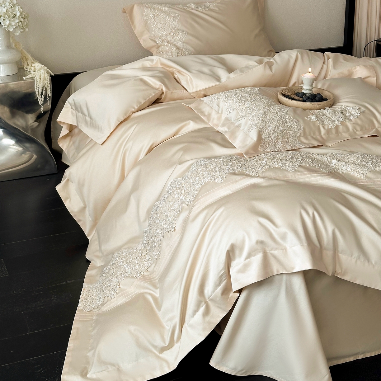 91家纺网 家纺一手货源 找家纺 （总）满座家居 2026新款50双股长绒棉纯棉四件套-漫语