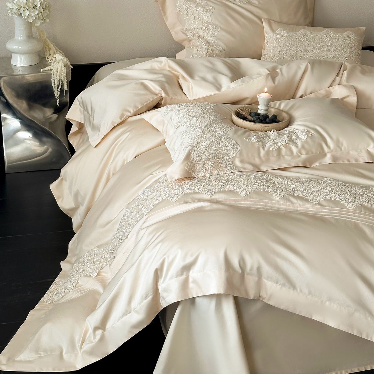 91家纺网 家纺一手货源 找家纺 （总）满座家居 2026新款50双股长绒棉纯棉四件套-漫语