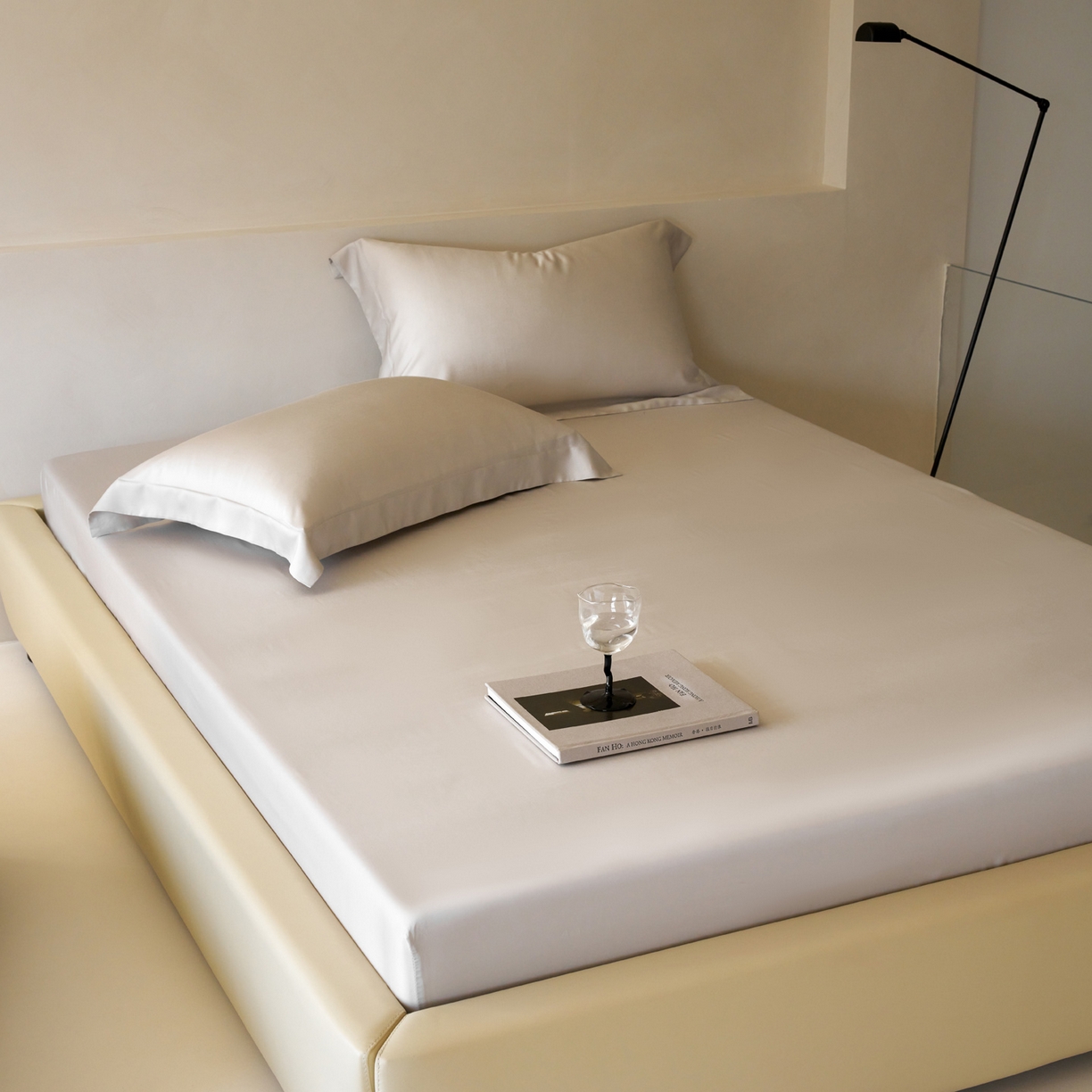 简纯主义 2026新款100S超细旦进口兰精天丝单床笠床笠单件 经典灰