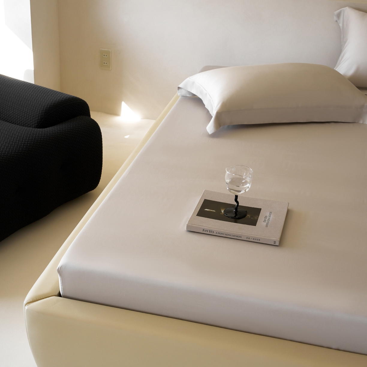 91家纺网 家纺一手货源 找家纺 简纯主义 2026新款100S超细旦进口兰精天丝单床笠床笠单件 经典灰