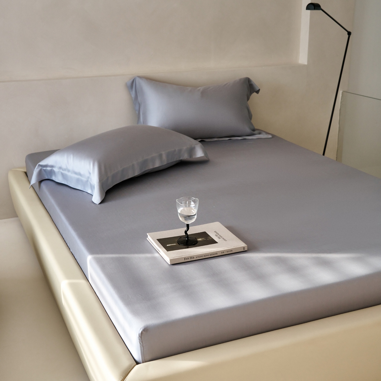 简纯主义 2026新款100S超细旦进口兰精天丝单床笠床笠单件 暮蓝