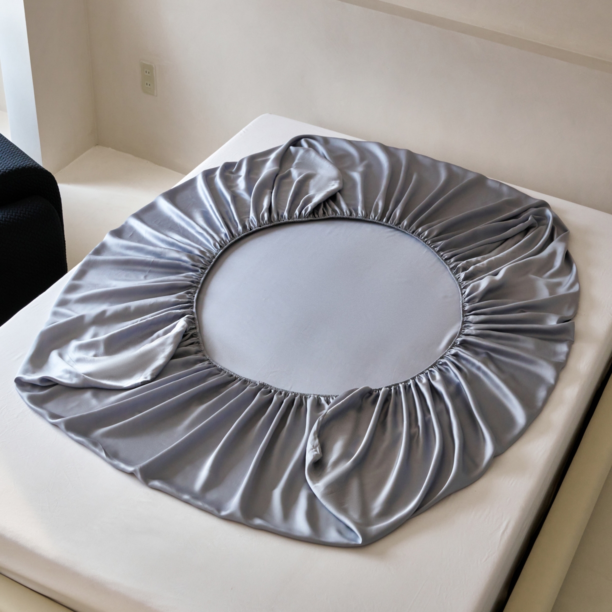 91家纺网 家纺一手货源 找家纺 简纯主义 2026新款100S超细旦进口兰精天丝单床笠床笠单件 暮蓝