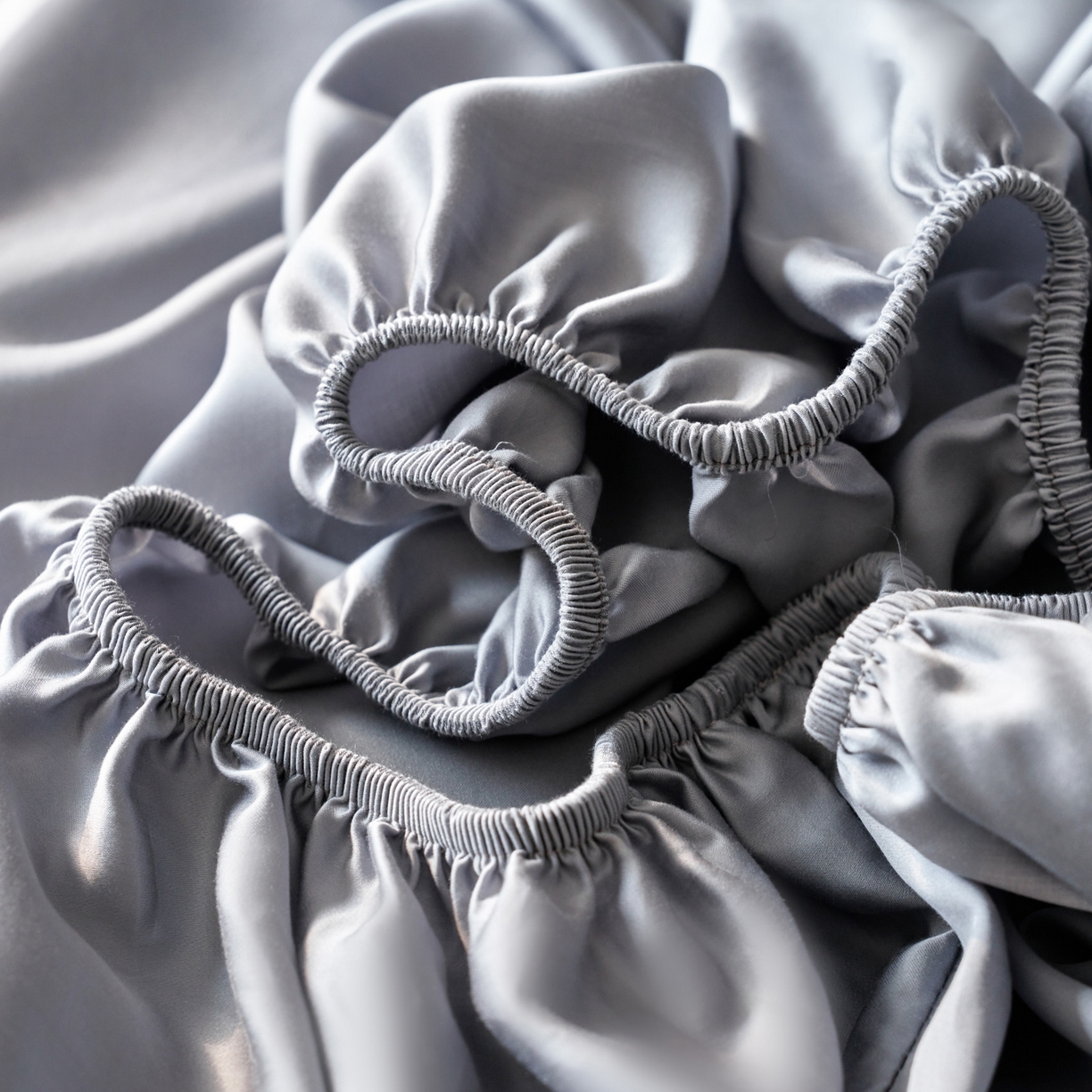 91家纺网 家纺一手货源 找家纺 简纯主义 2026新款100S超细旦进口兰精天丝单床笠床笠单件 暮蓝