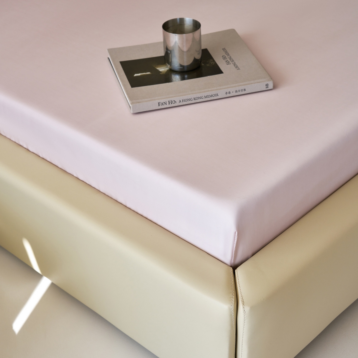 91家纺网 家纺一手货源 找家纺 简纯主义 2026新款100S超细旦进口兰精天丝单床笠床笠单件 柔霜粉