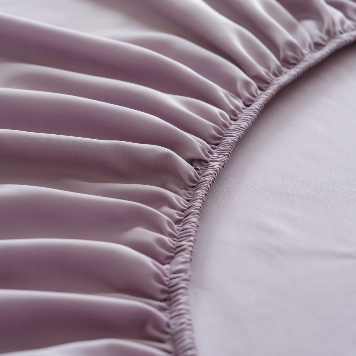 91家纺网 家纺一手货源 找家纺 简纯主义 2026新款100S超细旦进口兰精天丝单床笠床笠单件 雾灰紫