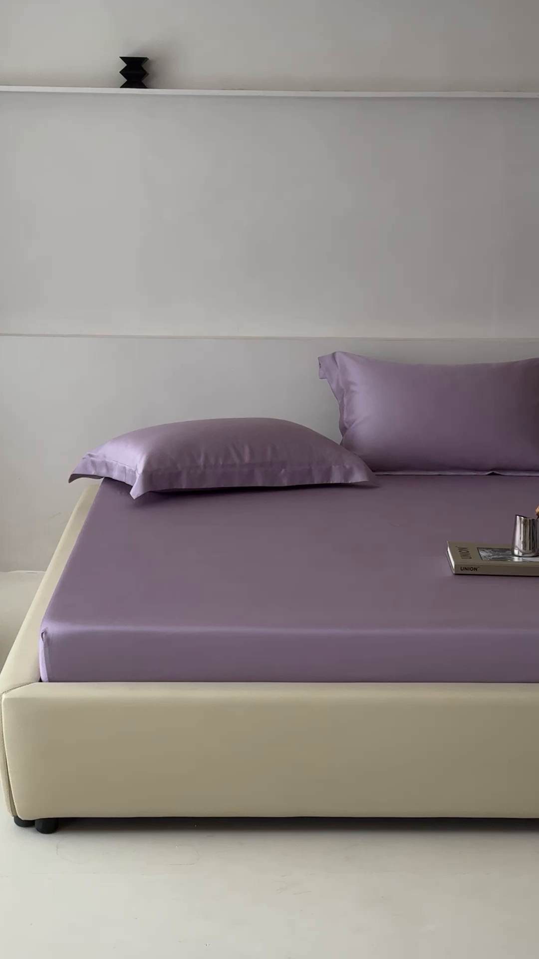 91家纺网 家纺一手货源 找家纺 简纯主义 2026新款100S超细旦进口兰精天丝单床笠床笠单件 雾灰紫