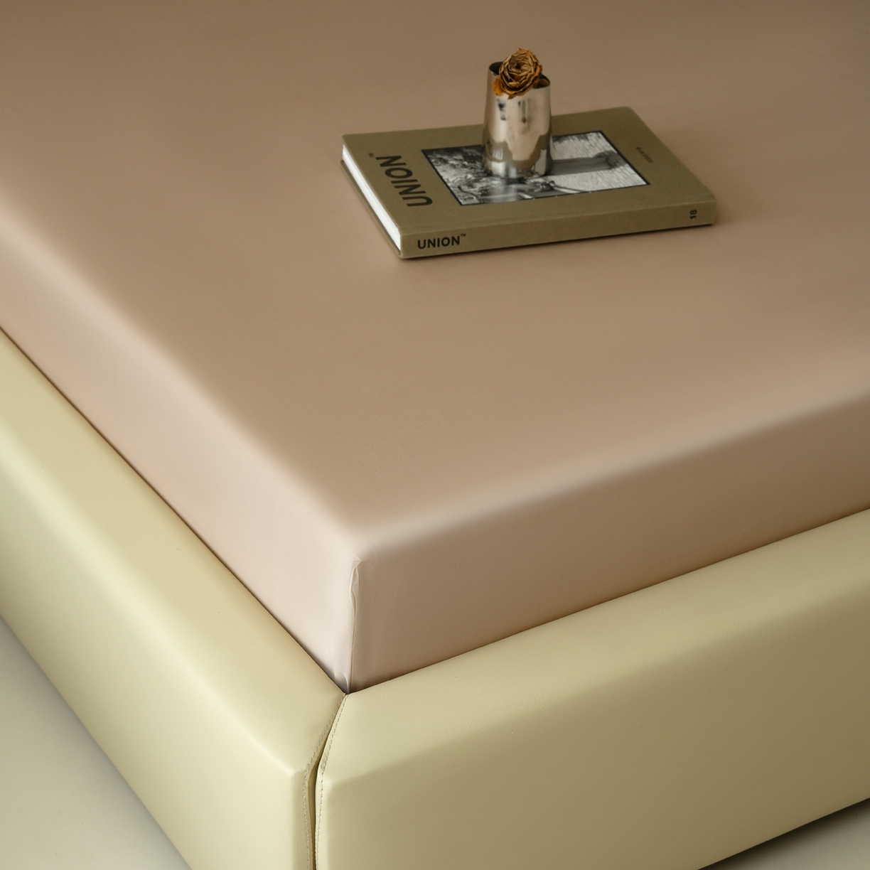 91家纺网 家纺一手货源 找家纺 简纯主义 2026新款100S超细旦进口兰精天丝单床笠床笠单件 新雅棕