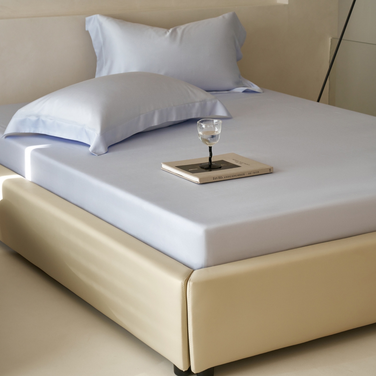 91家纺网 家纺一手货源 找家纺 简纯主义 2026新款100S超细旦进口兰精天丝单床笠床笠单件 云醉了