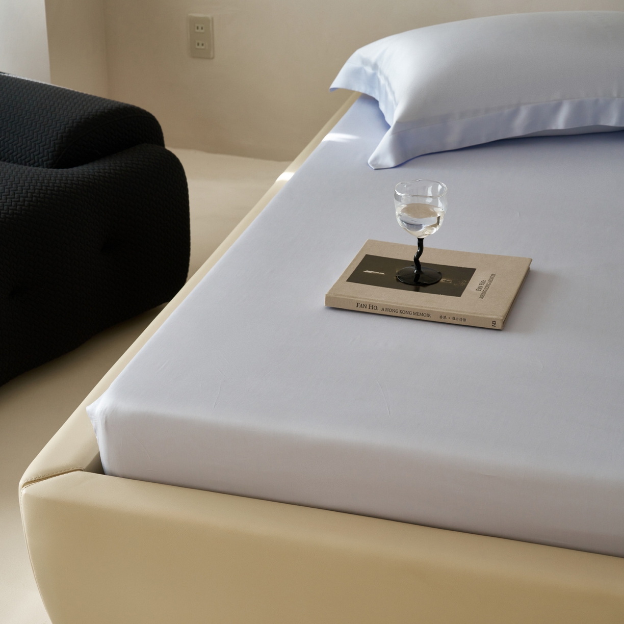 91家纺网 家纺一手货源 找家纺 简纯主义 2026新款100S超细旦进口兰精天丝单床笠床笠单件 云醉了