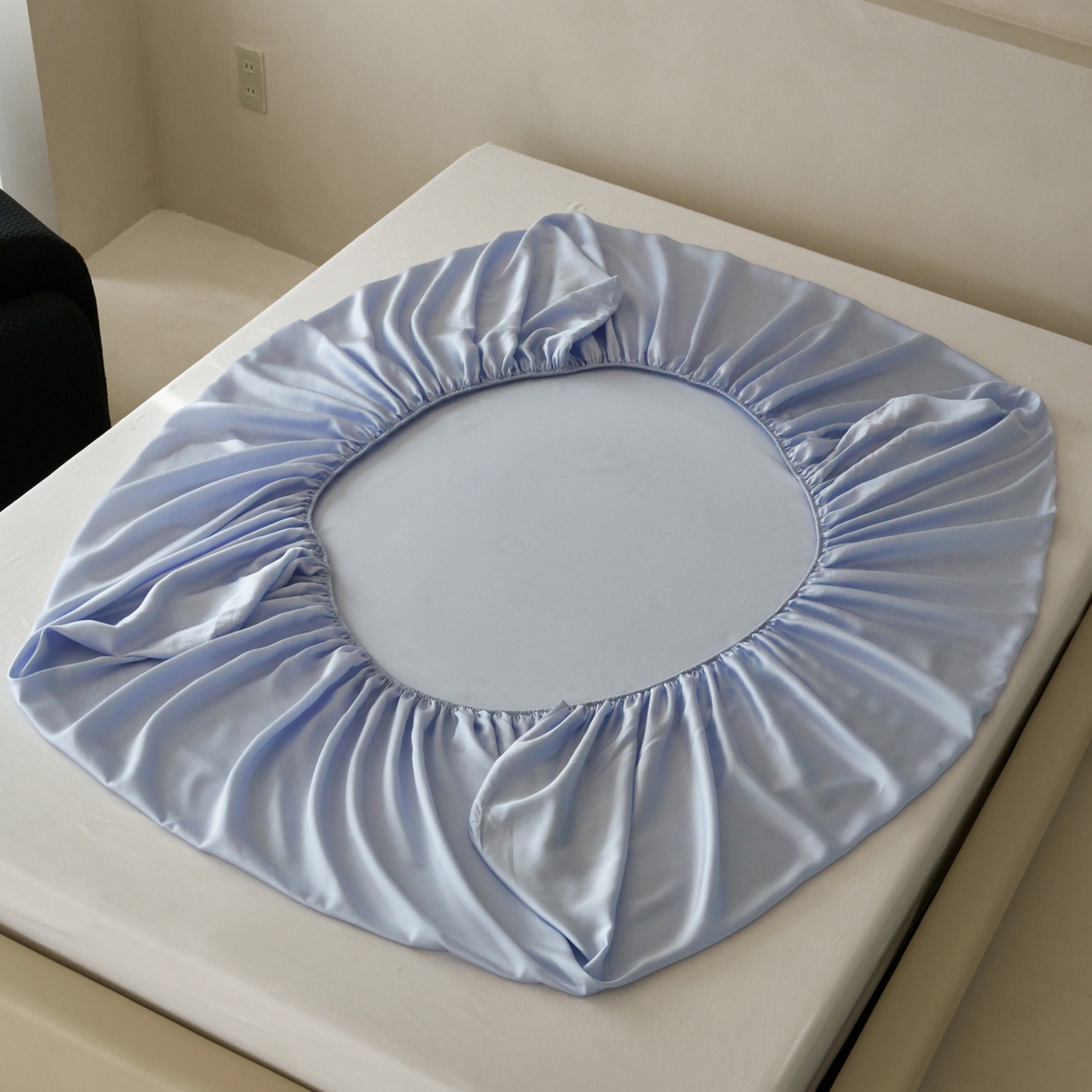 91家纺网 家纺一手货源 找家纺 简纯主义 2026新款100S超细旦进口兰精天丝单床笠床笠单件 云醉了